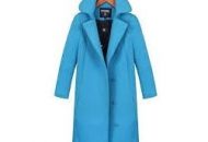 Modrý dámsky kabát